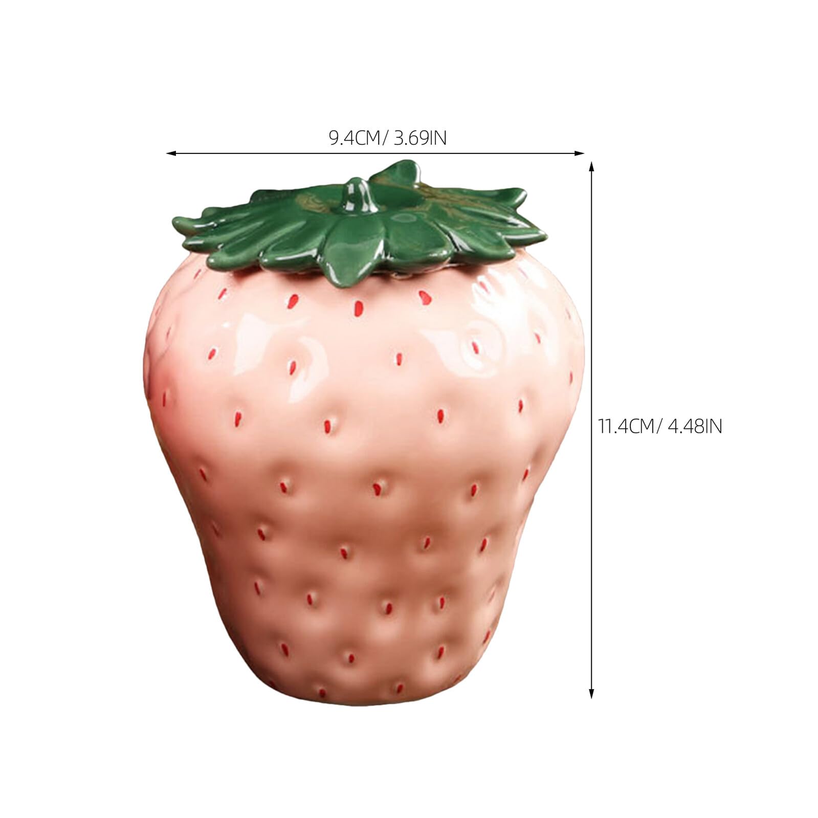 Amazon.com: Healvian Strawberry Shaped Tea Canister with Lid 4.48